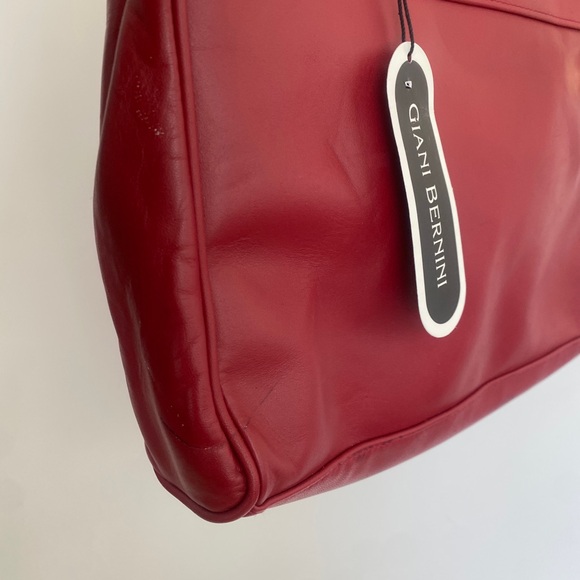 Giani Bernini Red Purse Handbag Genuine Leather - Picture 7 of 8